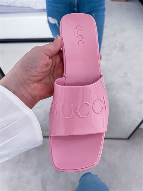 gucci jelly slippers dupe.